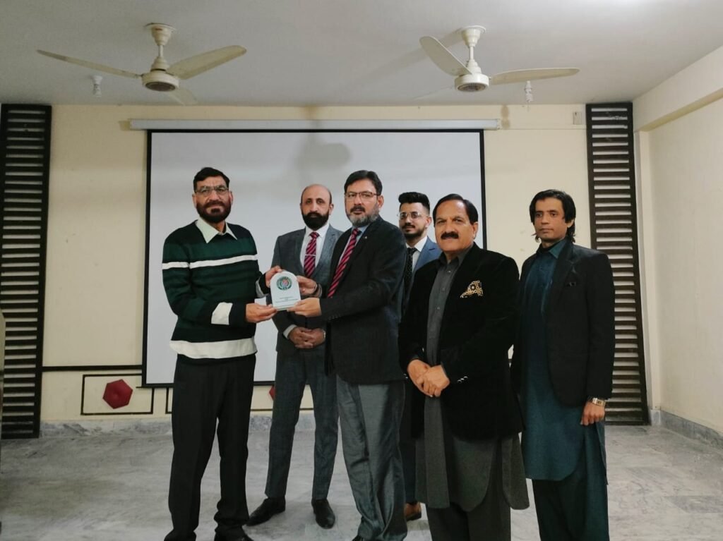 receiving gift at kalri bhimber