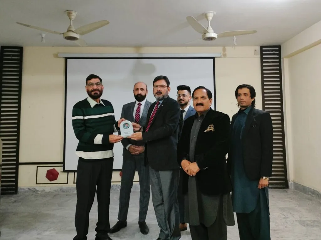 receiving gift at kalri bhimber